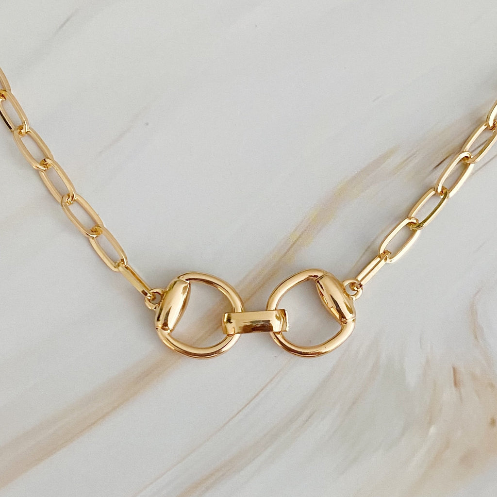 Equestrian Pendant Chain Necklace by Dealightful Finds